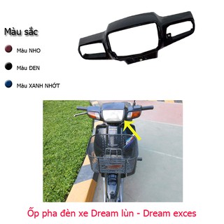 Ốp đèn pha gắn xe máy DREAM-LÙN