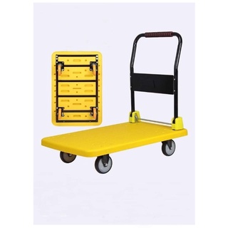 Xe đẩy hàng 4 bánh khung thép sàn nhựa tải 150kg siêu bền