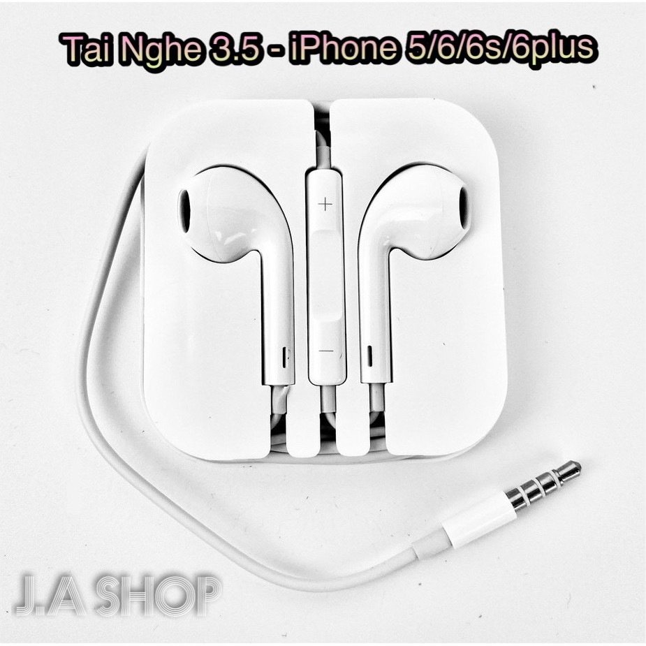 Tai Nghe Iphone Jack 3.5 Zin Earpods iP5/6/6s/6plus/iPad (Như Hình) Chính Hãng Bảo Hành 1 Đổi 1 Trong 3 Tháng