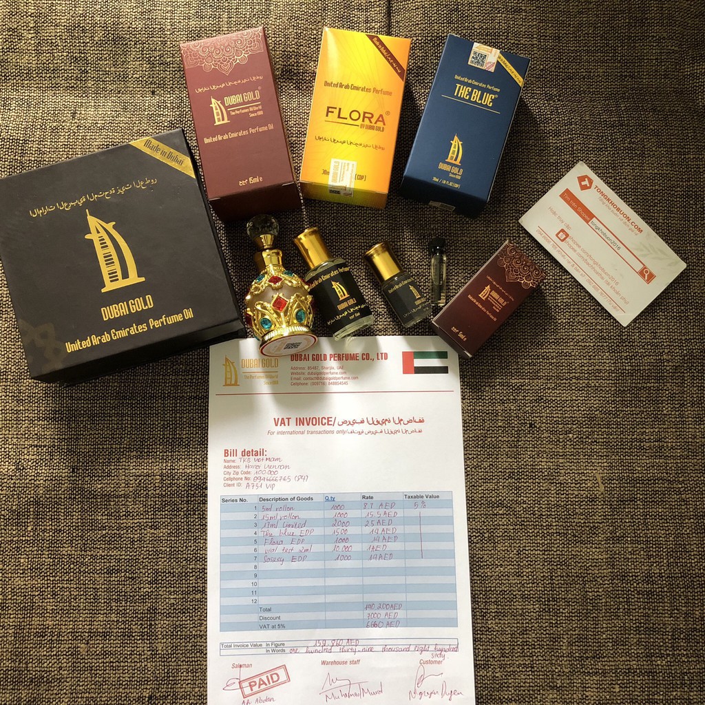 HÀNG NHẬP KHẨU -  Nước hoa Dubai Gold nam nữ nội địa dạng xịt tặng lọ tinh dầu nước hoa trị giá 70k ( số lượng có hạn ) 