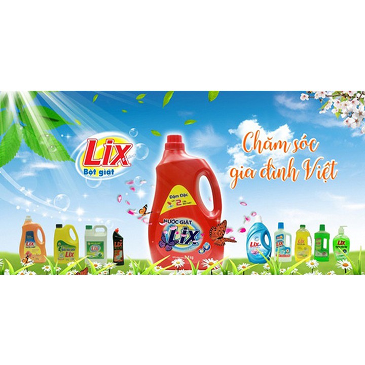 Nước giặt Lix đậm đặc hương hoa 3.6Kg - Tẩy sạch vết bẩn cực mạnh