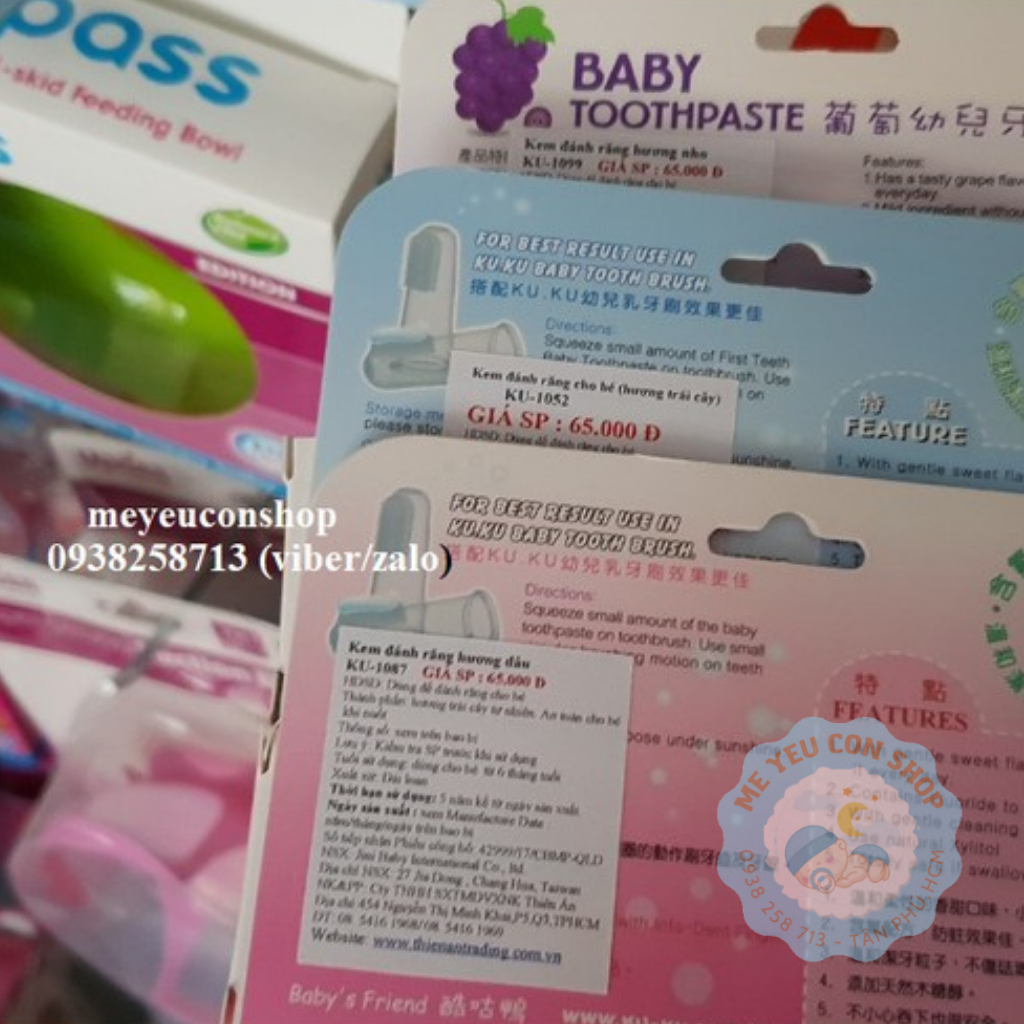 [HSD 2026] KEM ĐÁNH RĂNG CHO BÉ - KUKU (katydang)