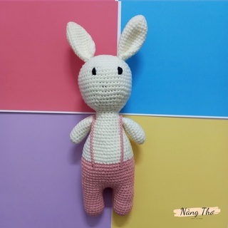 [Thanh lý] Gấu bông móc len handmade - Thỏ Bubu
