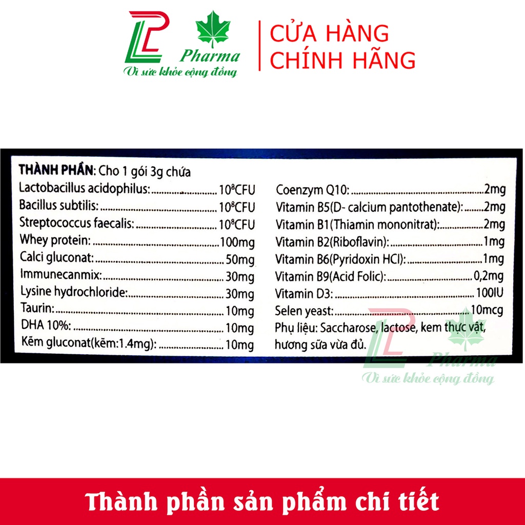 Men tiêu hóa BIOGIN GOLD HADACO - bổ sung lợi khuẩn, kẽm và các vitamin giúp bé ăn ngon, tiêu hóa khỏe