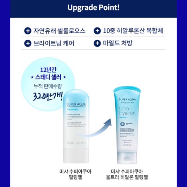 Tẩy tế bào chết MISSHA SUPER AQUA ULTRA HYALRON PEELING GEL