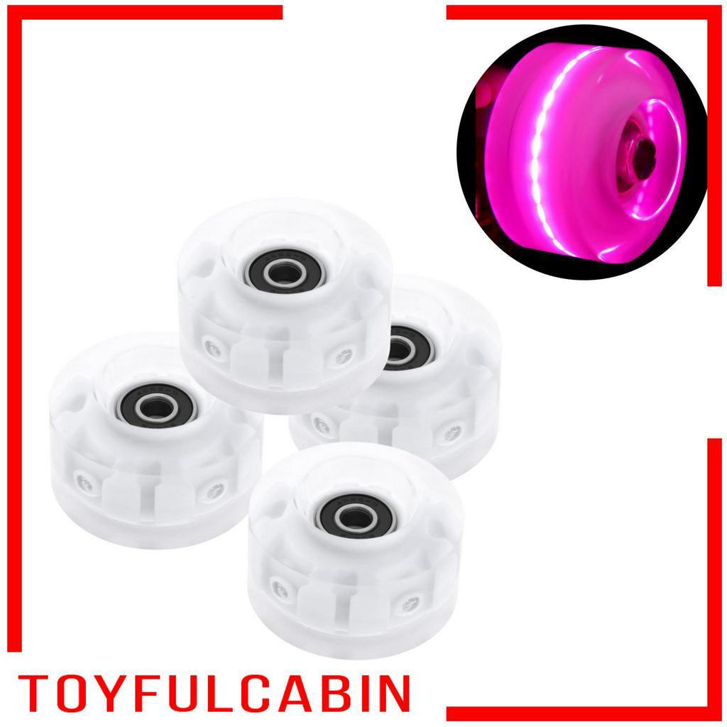 Set 4 Bánh Xe Có Đèn LED Kích Thước 32Mm X 58Mm Chuyên Dụng Cho Ván Trượt
