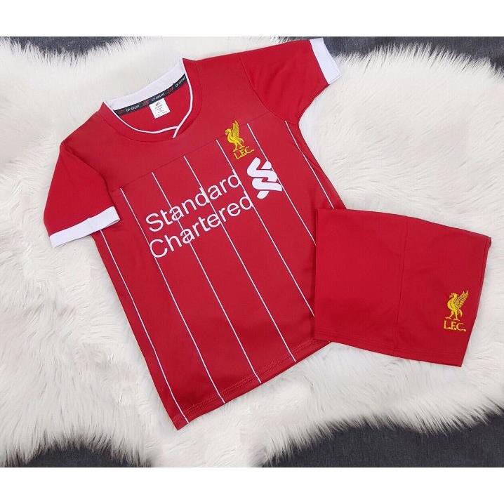 BỘ QUẦN ÁO BÓNG ĐÁ TRẺ EM LIVERPOOL MÀU ĐỎ 2019 2020  ཾ