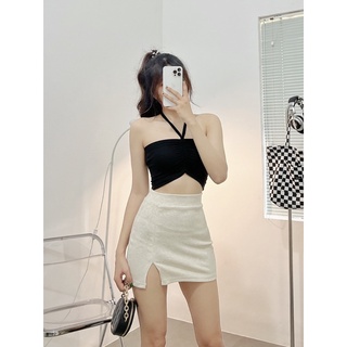 BAE CROPTOP ▪️ Áo ống rút ngực chất thun gân