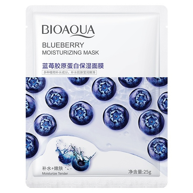 Mặt nạ giấy BIOAQUA dưỡng trắng da cấp nước giảm mụn thải độc hương trái cây