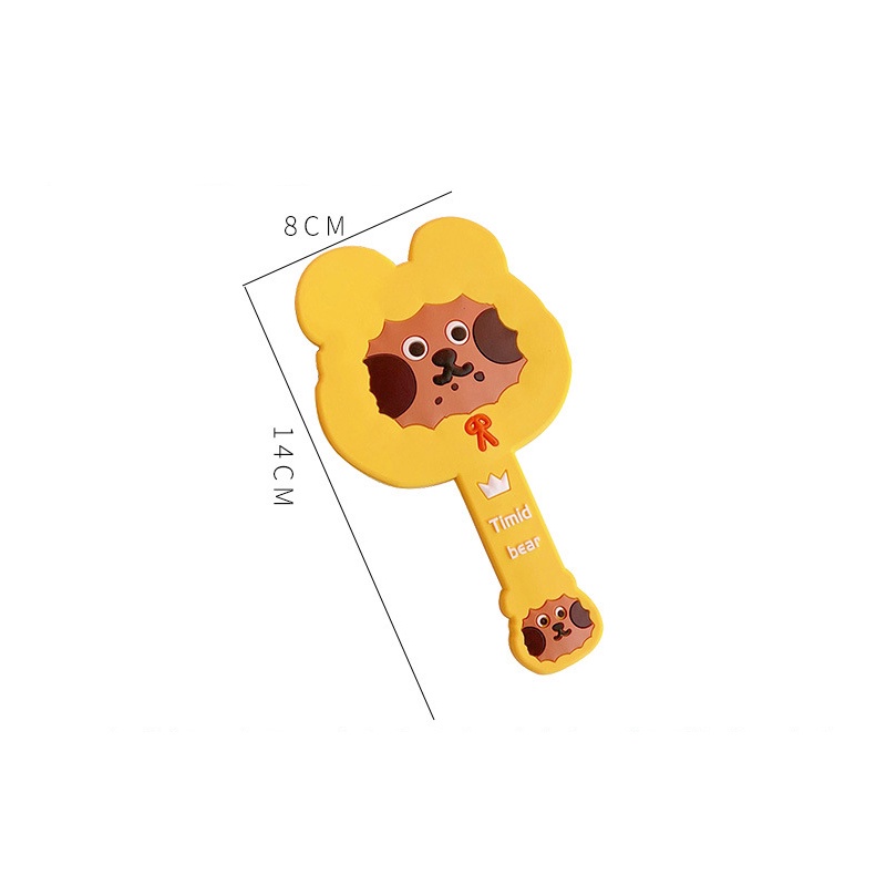 Gương mini cầm tay họa tiết gấu xinh xắn ulzzang
