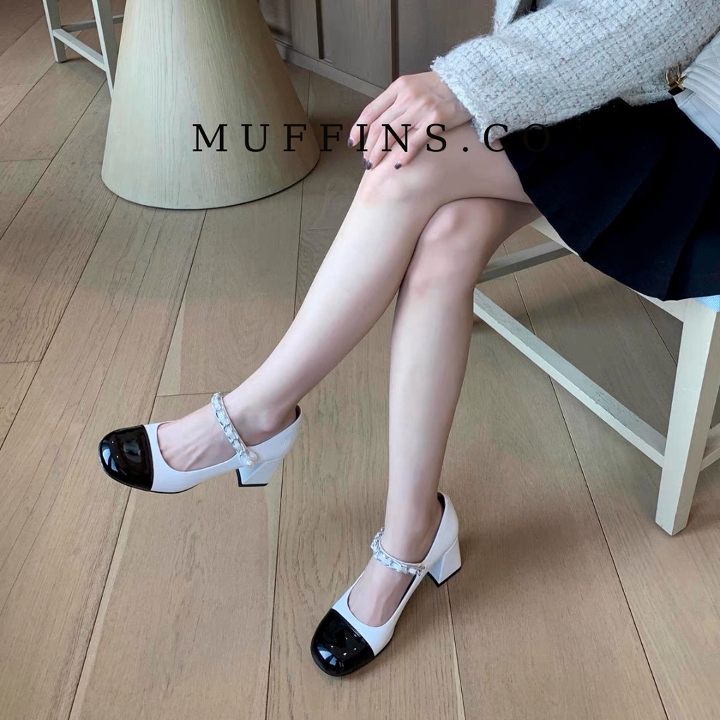 [SẴN HÀNG] Giày cao gót tiểu thư MiuMiu phong cách giày Mary Jane