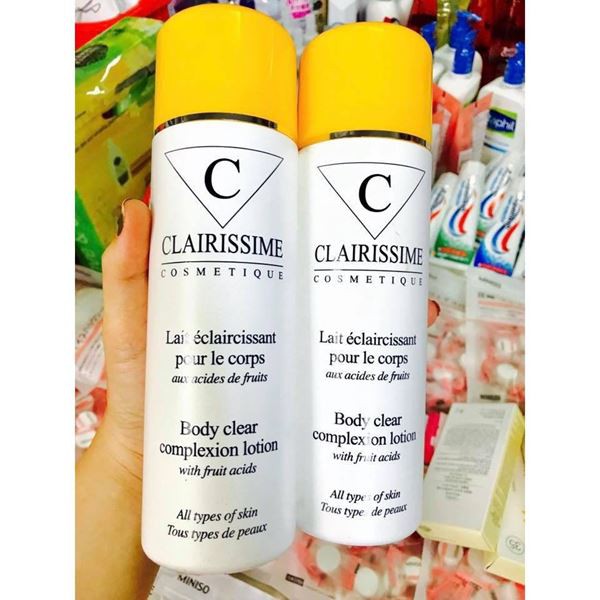 LOTION DƯỠNG ẨM TRẮNG DA TOÀN THÂN CLAIRISSIME BODY CLEAR COMPLEXION LOTION WITH FRUIT ACIDS 500ML CHÍNH HÃNG - 3572