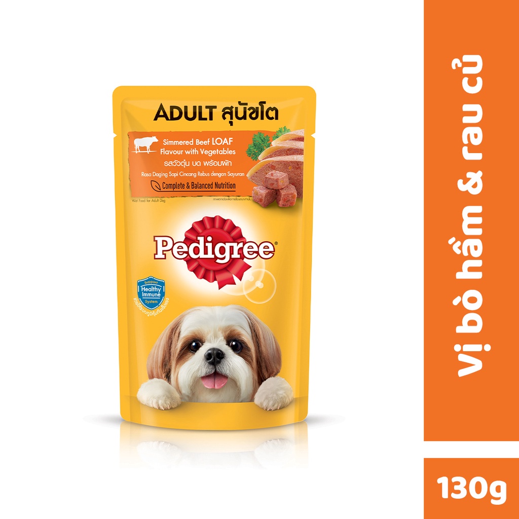 Pate Pedigree Dạng Sốt Cho Chó Trưởng Thành (130g)