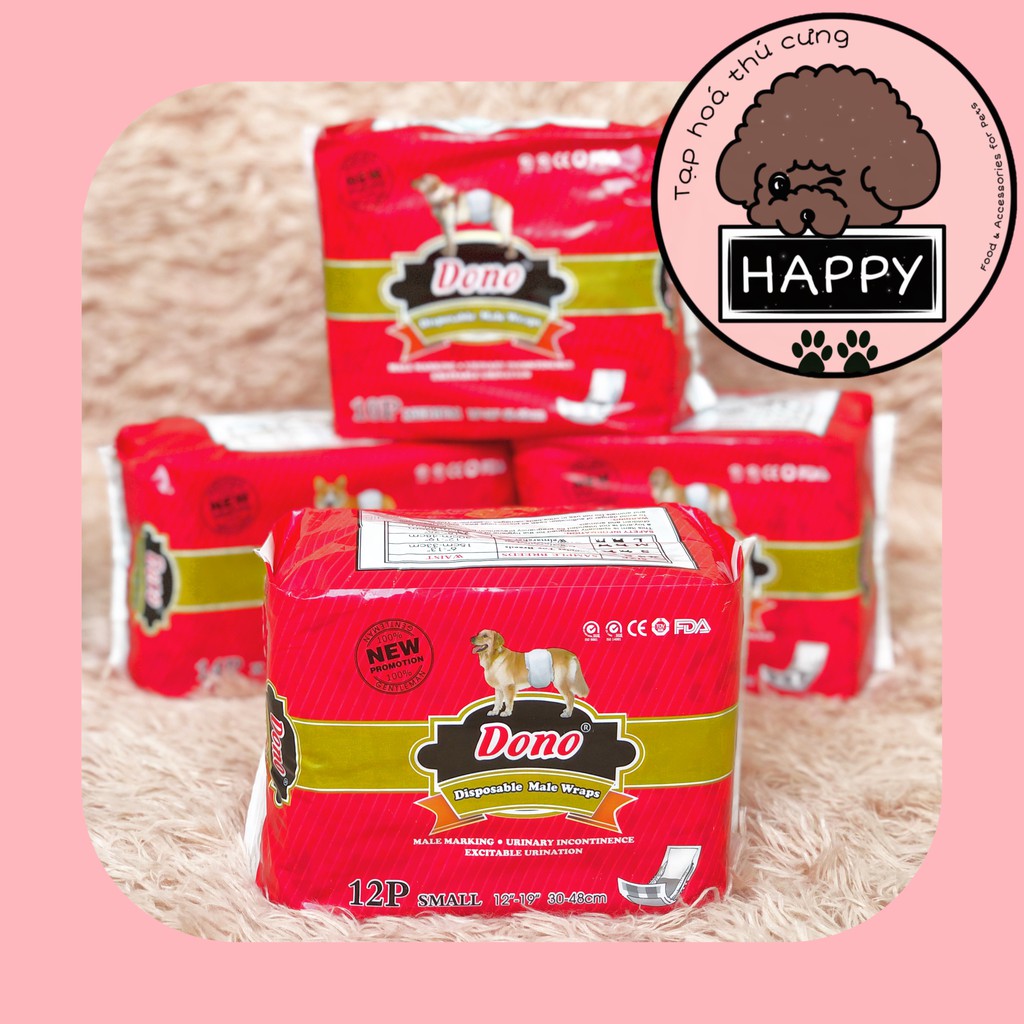 HỎA TỐC | Tã bỉm vệ sinh Dono dành cho chó mèo đực cái XS S M L XL / Tã Dono cho cún  - Tạp Hóa Thú Cưng Happy