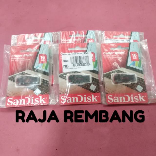 Thẻ Nhớ Sandisk Flasndisk Cruzer 16gb