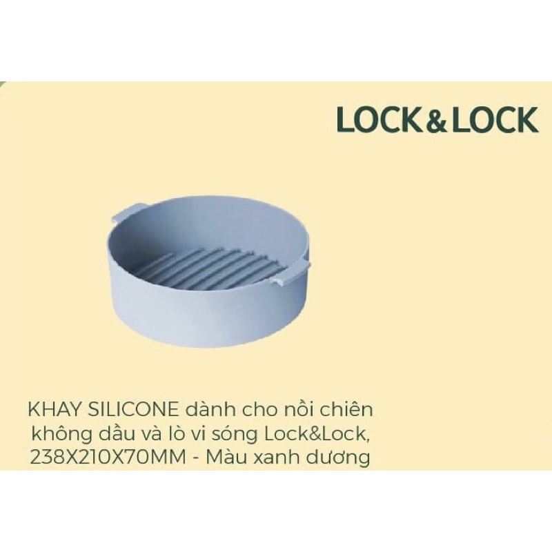 Khay silicone Lock&lock dùng cho nồi chiên và lò vi sóng