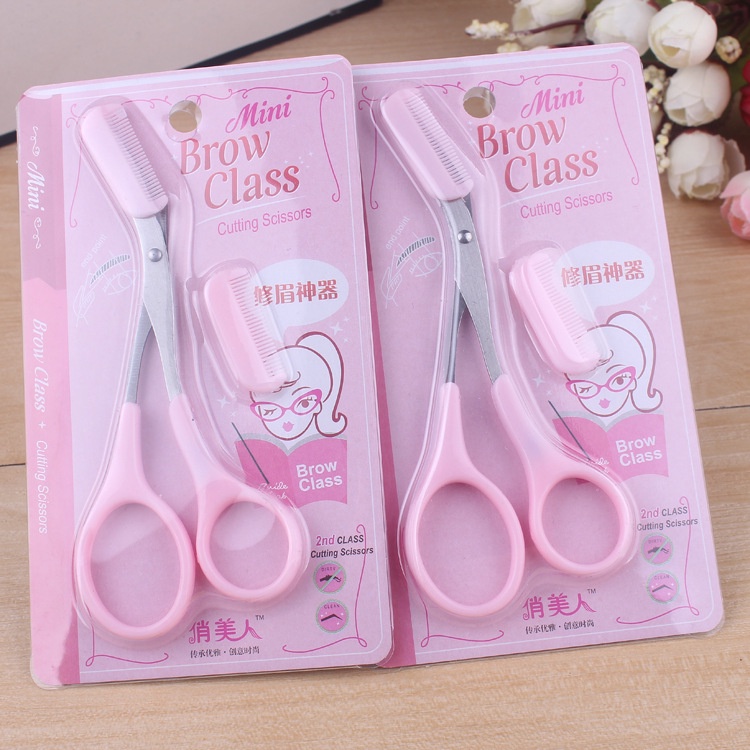 Kéo tỉa lông mày kiểu mới hàn quốc kéo tỉa lông mày kéo tỉa lông mày kèm theo lược chải lông mày
