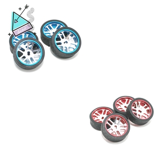 Set 4 Bánh Xe Cao Su Dành Cho Xe Ô Tô Đồ Chơi Wltoys K969 K989 K999 P929 Iw04M Awd Iw02 Rm02 Rm03 Dgawd Mini-Z Rc 1 / 28