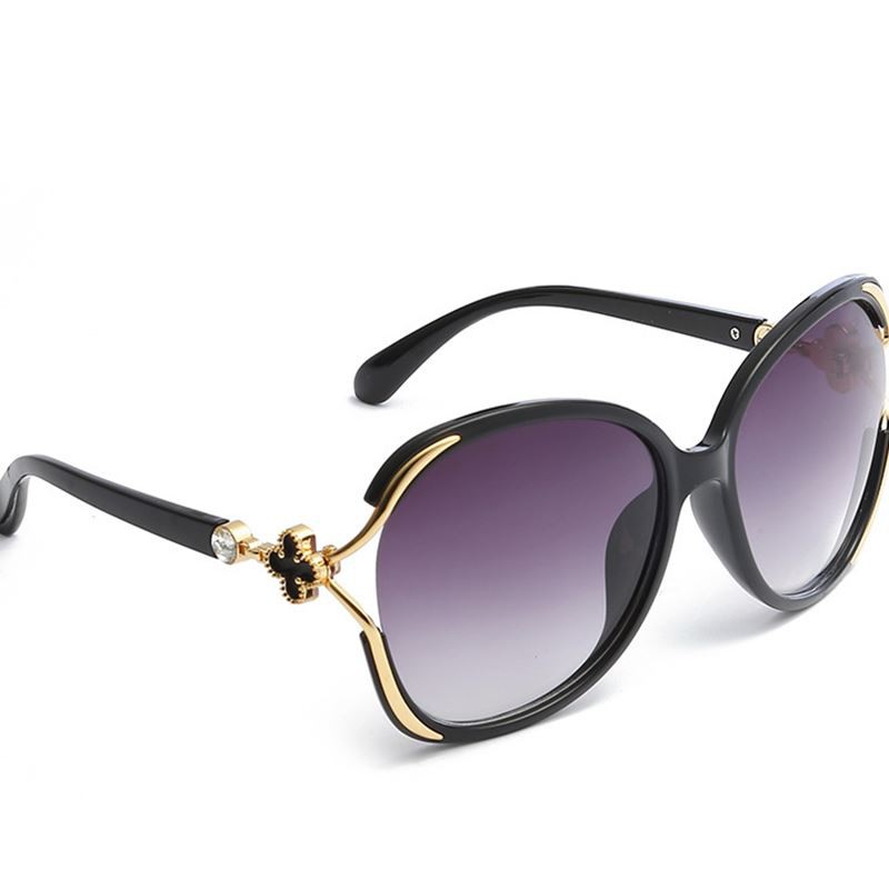 Kính mát nữ oversize gọng cỏ 4 lá Chống tia UV 400 Kính râm Mẫu mới 2019 cá tính thời trang hàn quốc K5863 | BigBuy360 - bigbuy360.vn