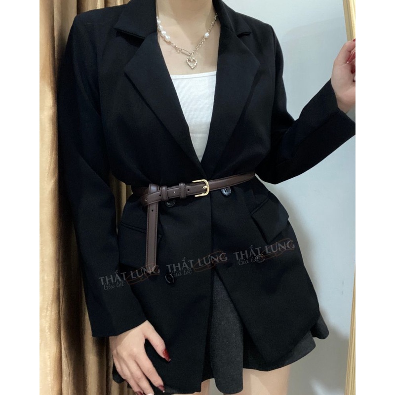 Thắt lưng nữ váy mặt kim vàng bản nhỏ 2cm  TL419 - Thắt Lưng Giá Tốt