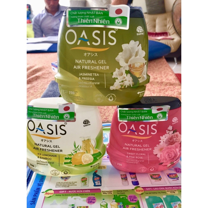 Sáp thơm OASIS Natural Lavender Sáp phòng khử mùi chiết xuất Hương thơm từ thiên nhiên Oasis Natural Gel Lavender & Mush