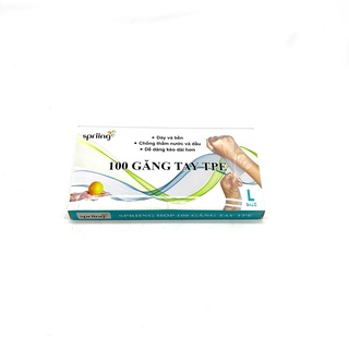 Spriing hộp 100 găng tay tpe
