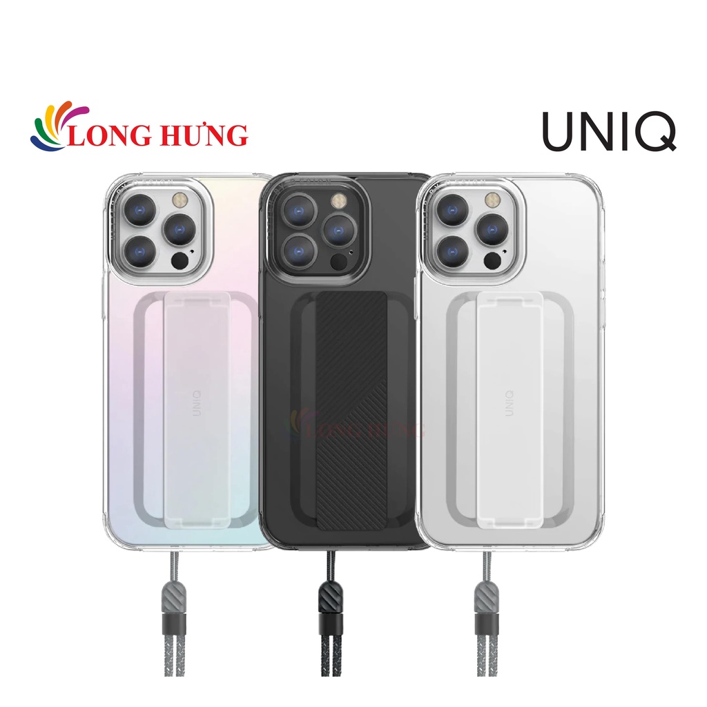 Ốp lưng chống sốc Uniq Hybrid Heldro iPhone 13 Series - Hàng chính hãng - Tích hợp dây đeo FlexGrip tiện lợi