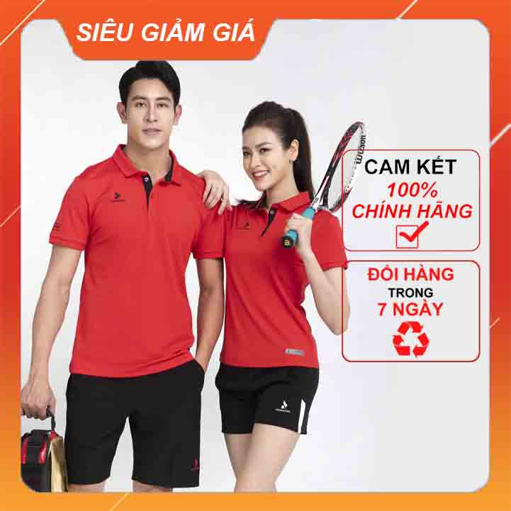 [ Chính Hãng ] Áo Tennis, Áo cầu lông Donexpro Nam nữ MC- 9030 - AC- 3630 - Đỏ