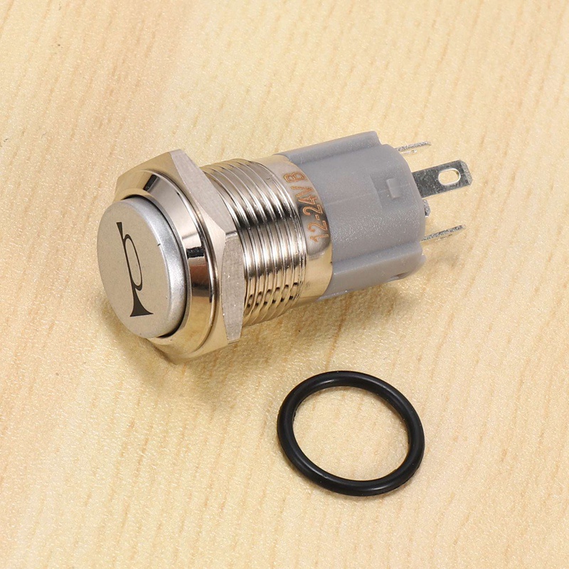 Nút BấM Còi LED 12V 16mm Cho Xe Hơi