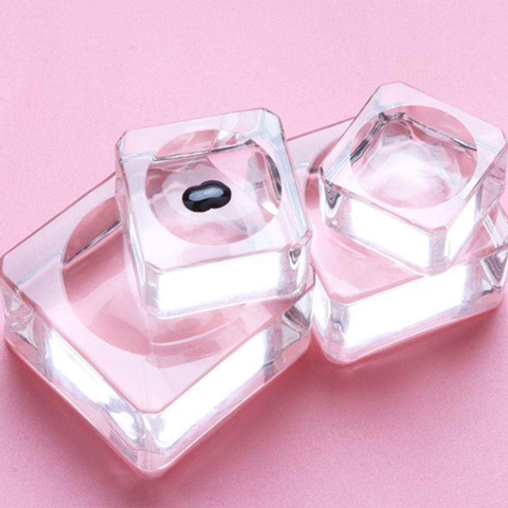 Vòng Đệm Thủy Tinh MOCHO Trong Suốt Chất Lượng Cao|Giá Đỡ Keo Dán Lông Mi Giả Tiện Lợi Dành Cho Trang Điểm