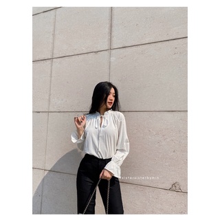 Sistersister - áo kiểu thắt nơ tay loe jan top