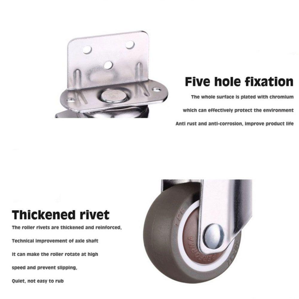 Đồ nội thất phổ biến bánh xe bánh xe castor đa năng di chuyển cũi cũi giường xoay bánh xe