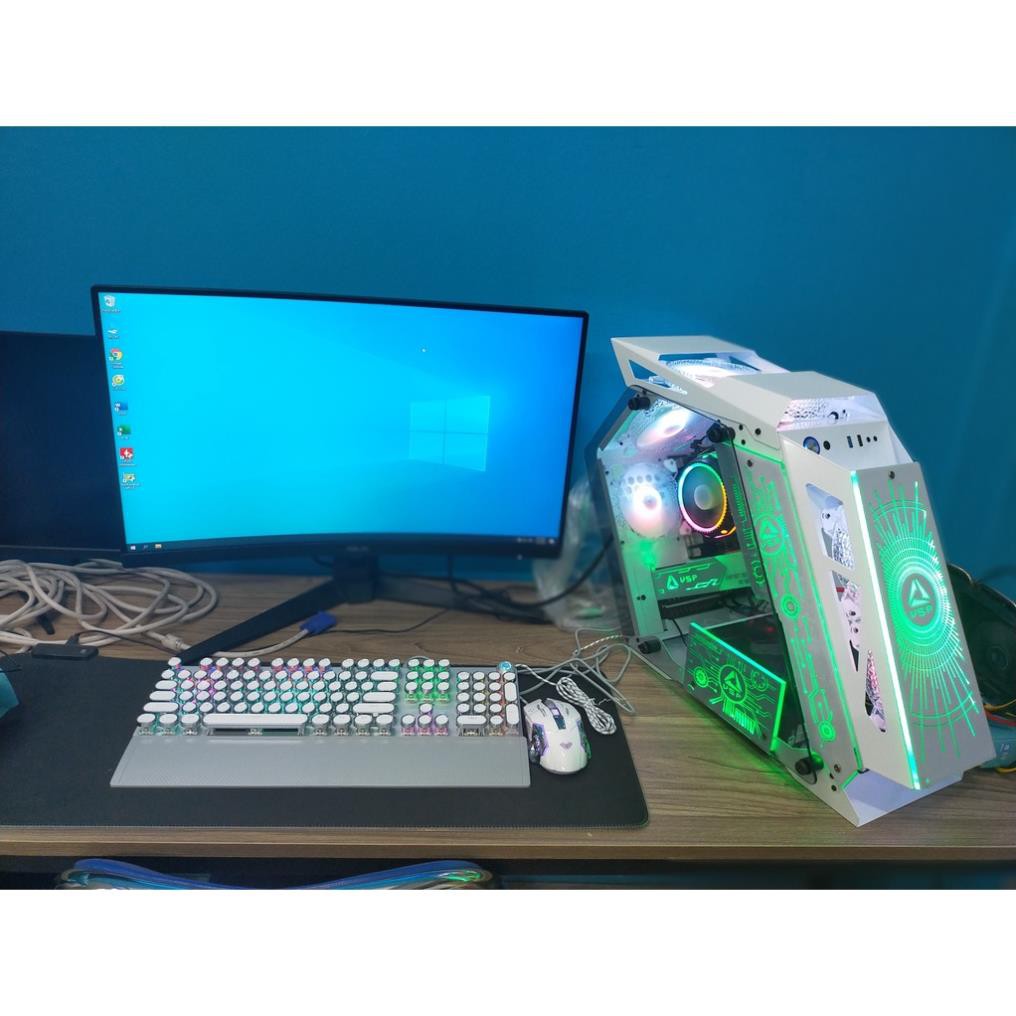 [SALE SALE] FULL BỘ MÁY TÍNH MÀU TRẮNG LED chơi mượt các loại GAME | BigBuy360 - bigbuy360.vn