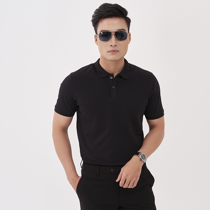 Áo Polo Nam Trơn Basic, Có Cổ Chất Cotton 100% Sợi Đan 40 Mát, Áo Phông Nam Thêu Logo Venisce Cao Cấp | BigBuy360 - bigbuy360.vn