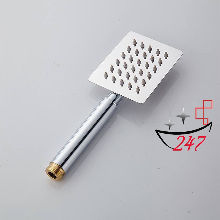 Bộ sen cây vuông tắm đứng nóng lạnh inox 304 kèm đủ bộ dây tay sen đầy đủ .