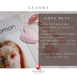 Đá Guasha massage mặt Cao Cấp Full BOX