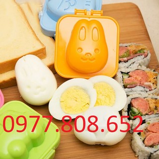 Bộ 2 khuôn ép cơm , trứng , hình thú cho bé