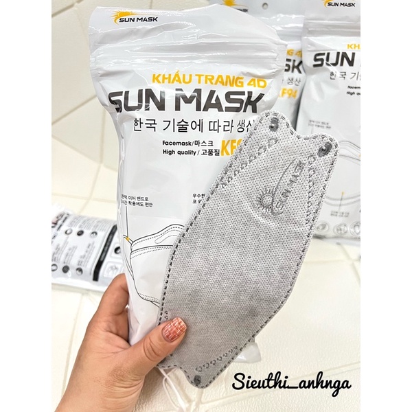 Khẩu Trang KF94 Sun Mask/Mai Anh 4 Lớp 4D Kháng Khuẩn Túi 10 Chiếc