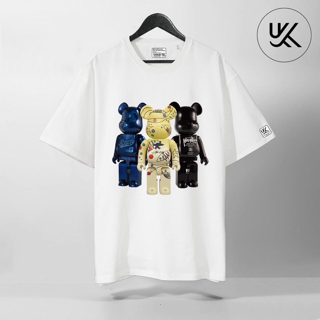 Áo Thun Tay Lỡ BearBrick, Áo phông unisex Form rộng Oversize, chất liệu Cotton . KKIMSHOP