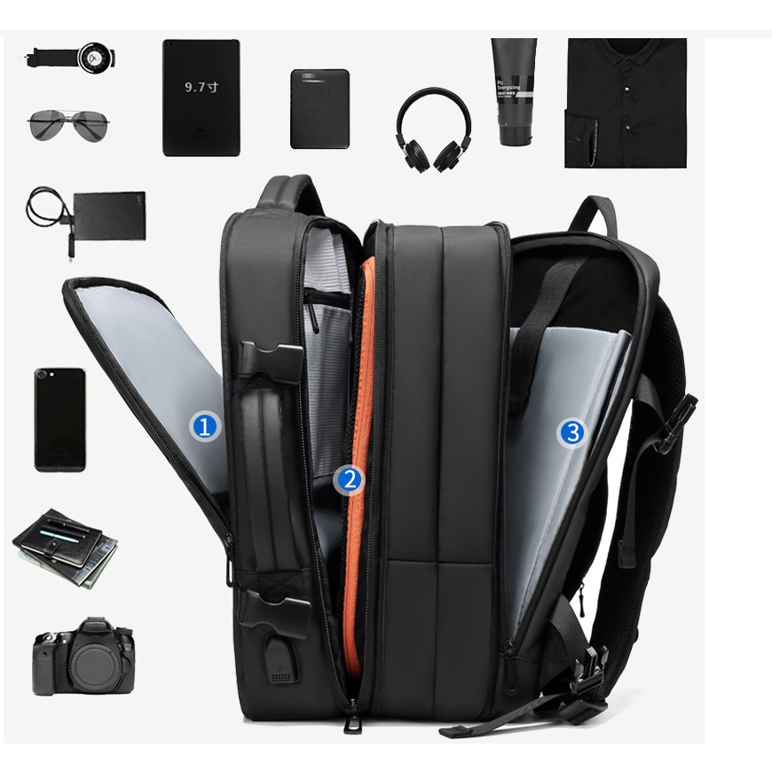 Balo nam thời trang đa năng mở rộng tiện ích cao cấp phong cách mới