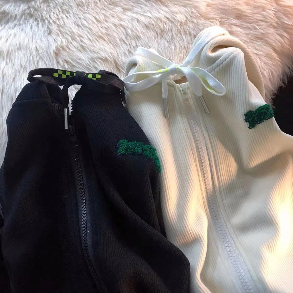 Áo Khoác Hoodie In Chữ Phong Cách Retro Mỹ Thời Trang Xuân Thu Dành Cho Nữ