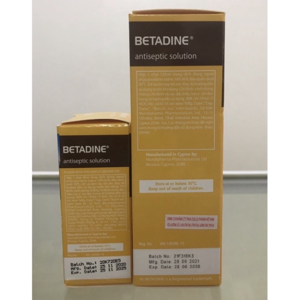 BETADINE  10% Dung Dịch Sát Khuẩn-Vệ Sinh Vết Thương -Hot
