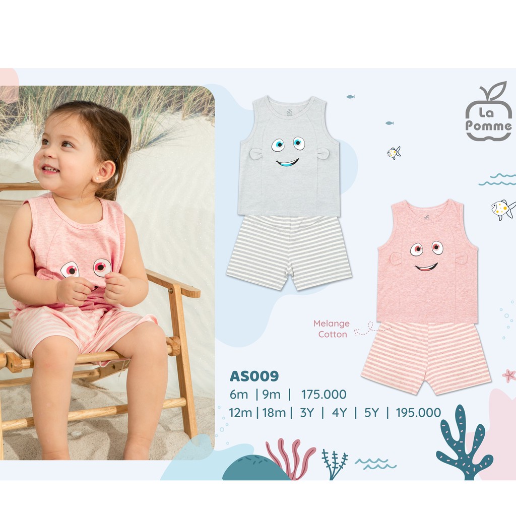 AS009 Bộ ba lỗ La Pomme Cá heo