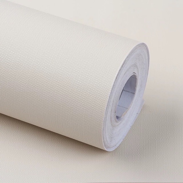 GIẤY DÁN TƯỜNG MỘT MÀU TRẮNG BE KHỔ 1m2 CHỐNG ẨM MỐC DECAL DÁN TƯỜNG BỀN ĐẸP