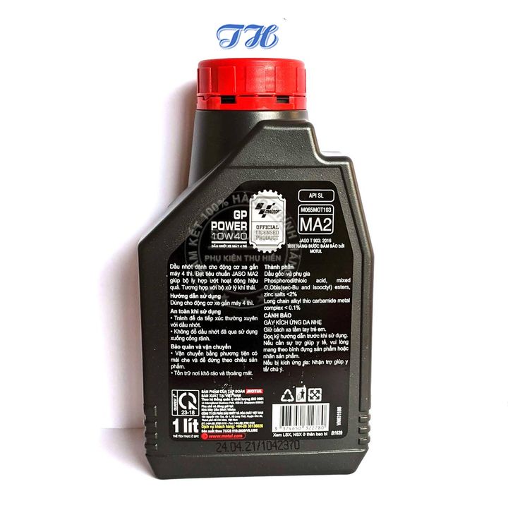 Nhớt xe máy Motul GP Power 10W40 0.8 lít dùng chung cho xe số và tay ga