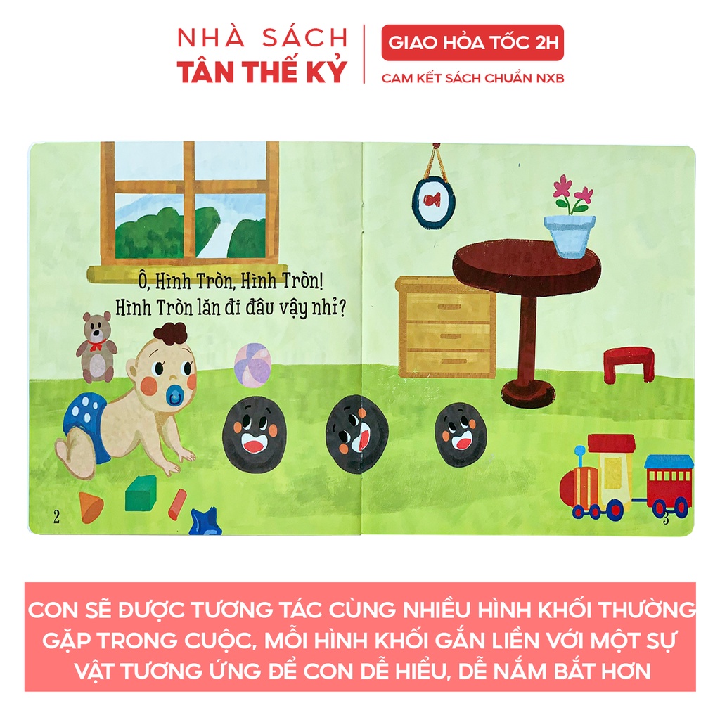 Sách - Ehon Nhật Bản nhận biết chơi cùng hình khối cho bé từ 1-6 tuổi (4 cuốn)