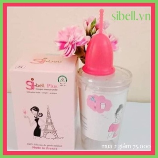 Cốc Nguyệt San SIBELL PLUS 💖 Nhập Khẩu Pháp 💖 Tặng Kèm Ly Tiệt Trùng và Viên Tiệt Trùng