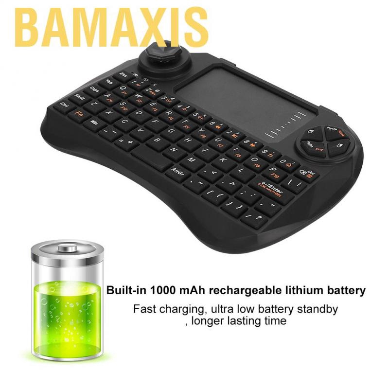 Bamaxis Mini Wireless Keyboard  Full Multimedia Control Air Mouse for Windows/MacOS/Linux/Android Sys