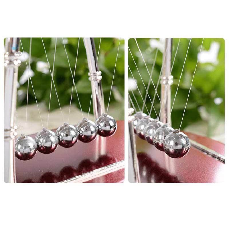 Mô hình con lắc bóng thăng bằng nguyên lý vật lý Newton bằng kim loại trang trí để bàn