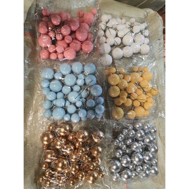 Sét 40 viên bi nhựa 2cm-2,5cm-3cm-4cm